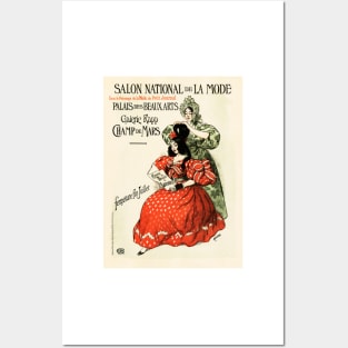 SALON NATIONAL DE LA MODE Vintage French Fashion Show Exhibition Advertisement Art Posters and Art